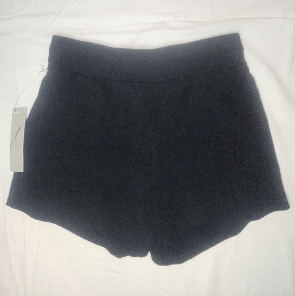 One Grey Day Warwick Shorts Black Knit Cotton Blend Size Small 14" Waist NWT - Picture 5 of 11